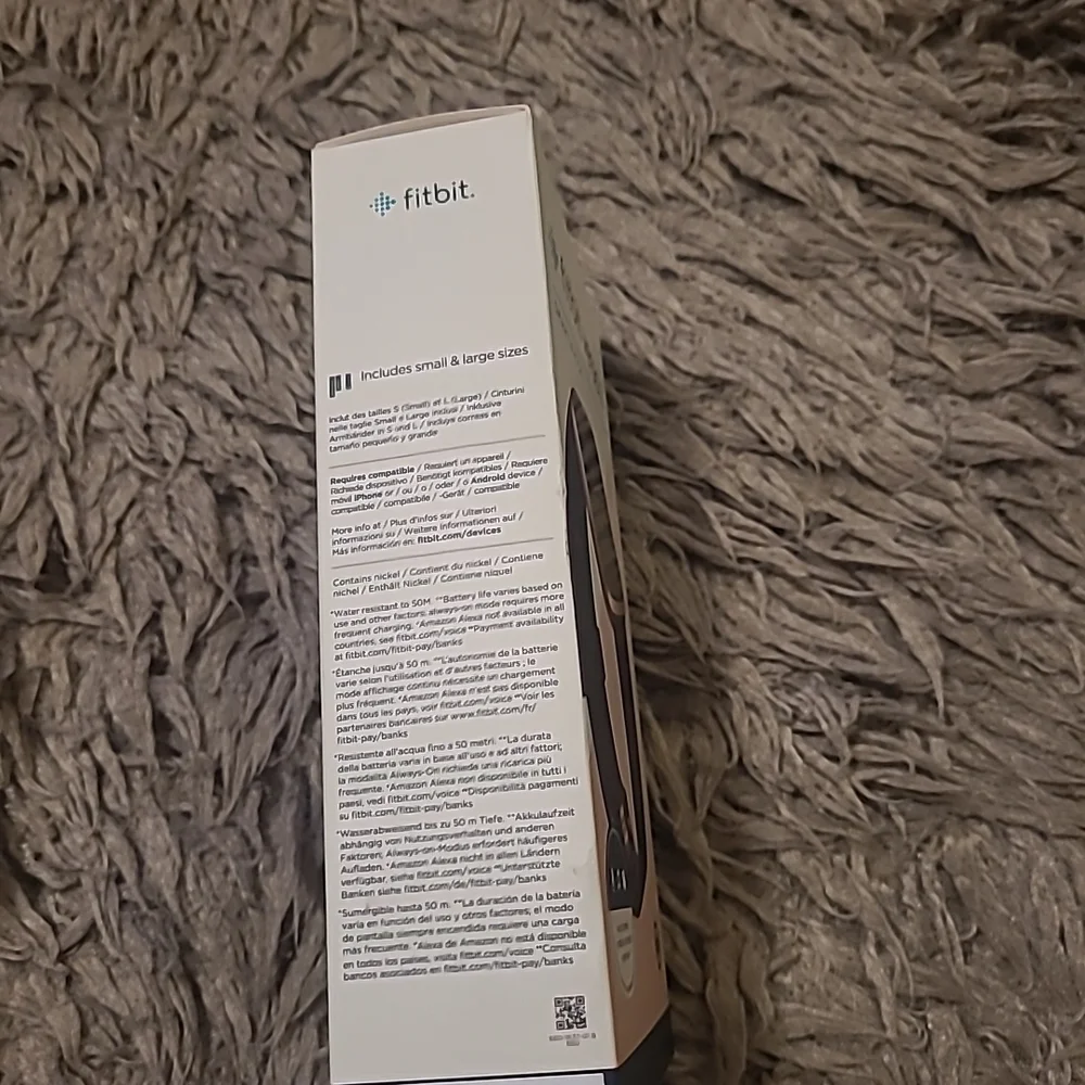 Fitbit Versa 2 Smartwatch - Black and Rose Gold BOX OnLY